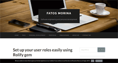 Desktop Screenshot of fatosmorina.com